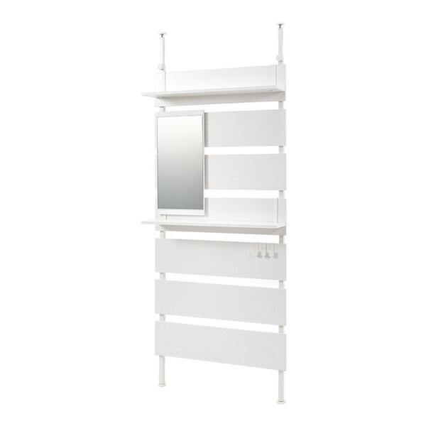 HAGiHARA（萩原） KTR-3218WH ホワイト/ホワイト 突っ張りミラー付き