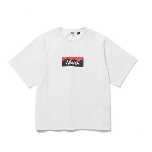 ぬん NANGA ナンガ ECO HYBRID BOX LOGO LOOSE FIT TEE WHT FREE
