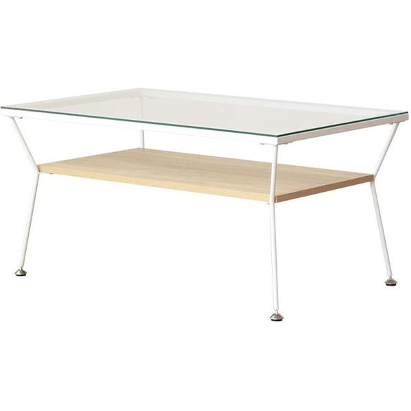 岩附 テーブル ガラステーブル リビングテーブル ローテーブル 幅80