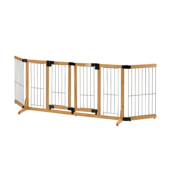 【送料無料】Richell 木製ペットゲート ペット用フェンス ガード リッチェル 犬 柵 室内 木製おくだけドア付ペットゲート ハイ