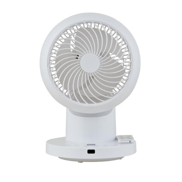 おおたけ サーキュレーター UF-DC156AFR-W ホワイト DCモーター搭載 リモコン付 360度首振り 分解可能 シンプル 暑さ対策 寒さ対策 暖房 冷房