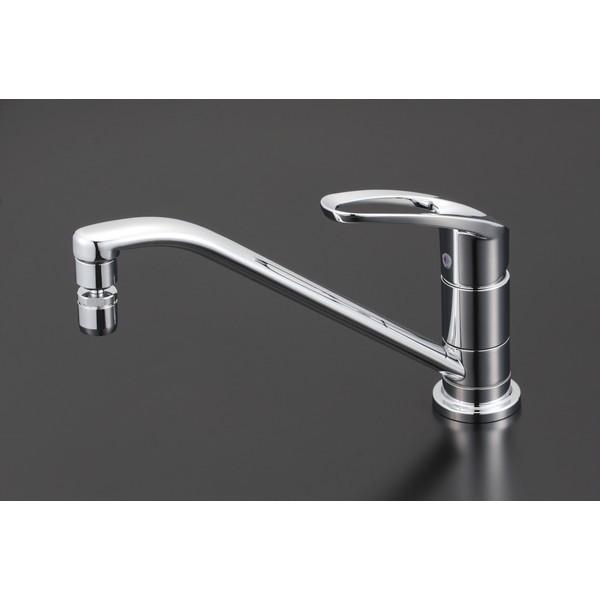 KVK 取付穴兼用型・流し台用シングルレバー式混合栓 KM5011UTS