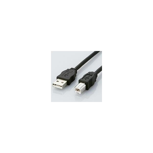USB�P�[�u�� ELECOM �G���R�� USB2-ECO30 �u���b�N 3.0m �G�RUSB�P�[�u��(A-B)
