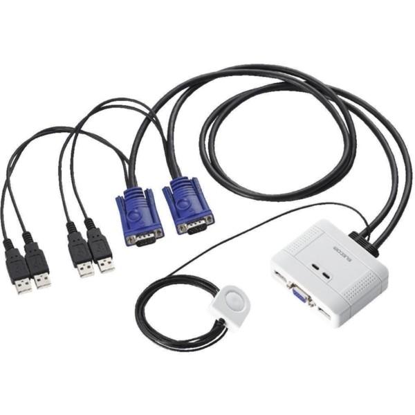 ELECOM（エレコム） USB D-sub 2台切替 USBパソコン切替器 KVM-KUSN