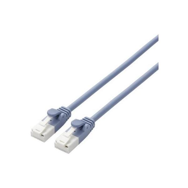 LAN�P�[�u�� ELECOM �G���R�� LD-GPAYT/BU100 ���炩LAN�P�[�u�� CAT6A �ܐ܂�h�~ 10m �u���[