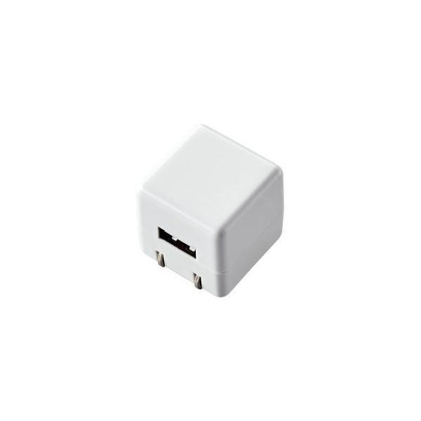 他サイト： USB充電器 ELECOM エレコム AVS-ACUAN007WH オーディオ用AC充電器 for Walkman CUBE 1A出力 USB1ポート ホワイトの商品画像