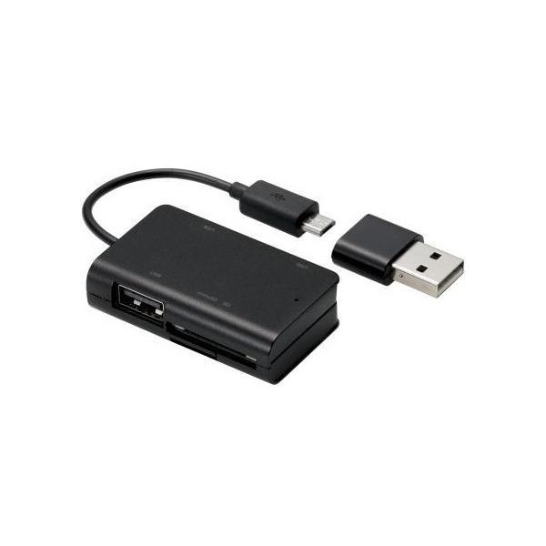 [_C^ ELECOM GR MRS-MBH10BK X}zE^ubgp microBP[u SD+microSD+USBAX ubN