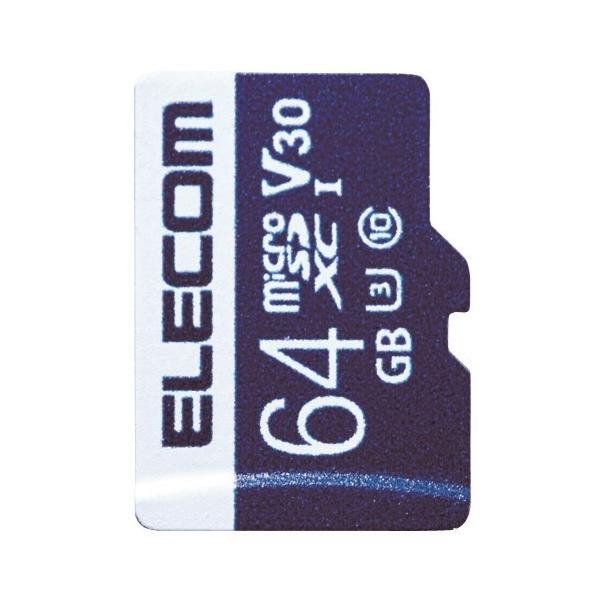 SDJ[h ELECOM GR MF-MS064GU13V3R microSDXCJ[h f[^T[rXt rfIXs[hNXΉ UHS-I U3 80MB/s 64GB [J[