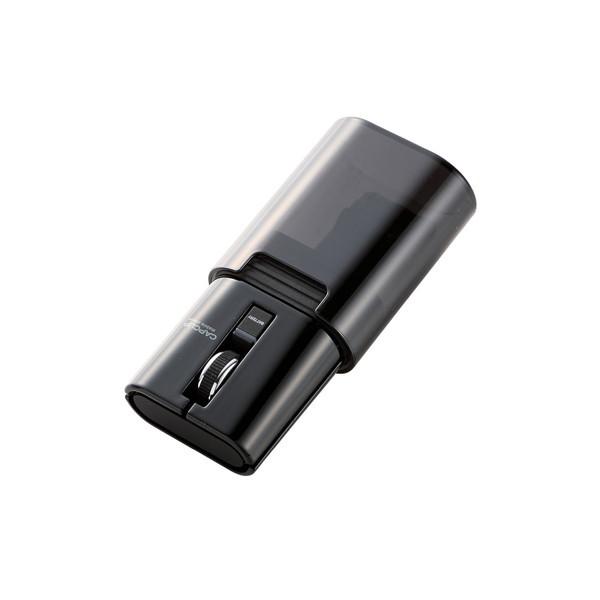 ELECOM M-FCC2BRSBK IR�}�E�X �L���b�v�N���b�v �É��{�^�� ���`�E���C�I���d�r Bluetooth 3�{�^�� �u���b�N ���[�J�[����