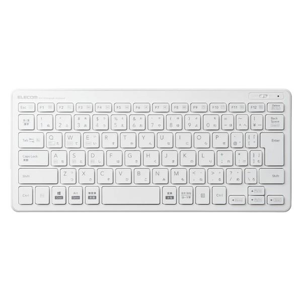 CXL[{[h ELECOM GR TK-FBP100WH Bluetooth~jL[{[h p^Ot ^ }`OSΉ zCg [J[