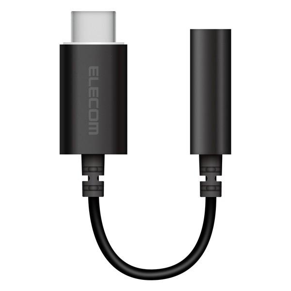 ϊP[u ELECOM GR EHP-C35DS01BK Type-C-4Ƀ3.5mmXeI~jvOϊP[u fUCϋv ubN