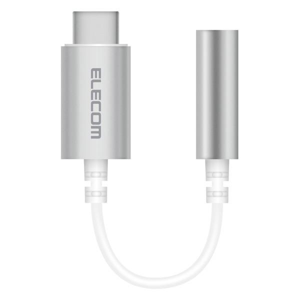 ϊP[u ELECOM GR EHP-C35DS01SV Type-C-4Ƀ3.5mmXeI~jvOϊP[u fUCϋv Vo[