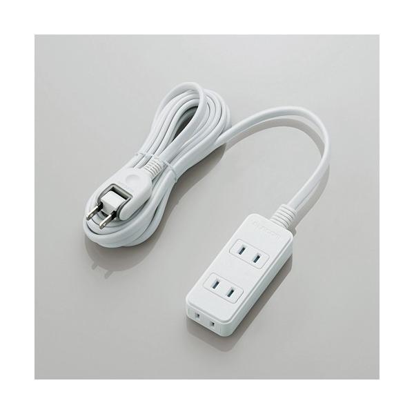 �}���`�^�b�v ELECOM �G���R�� T-ST02-22330WH �X�C���O�v���O�d���^�b�v 3�� �ق���h�~�V���b�^�[�t�� 3.0m �z���C�g