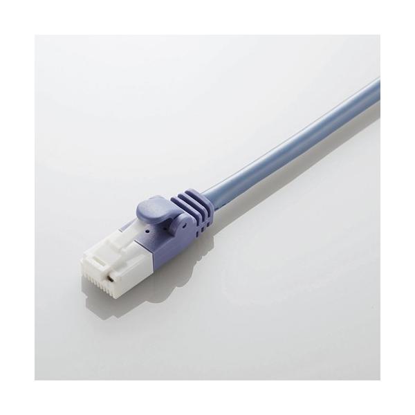 ELECOM LD-CTT/BU7/RS �u���[ LAN�P�[�u�� �c���܂�h�~ Cat5e�Ή� 7m