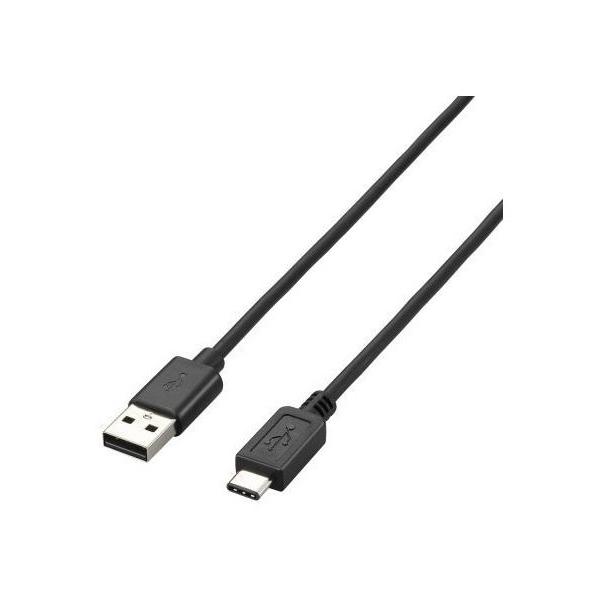 USB�P�[�u�� ELECOM �G���R�� U2C-AC05BK USB2.0�P�[�u�� A-C�^�C�v �m�[�}�� 0.5m �u���b�N