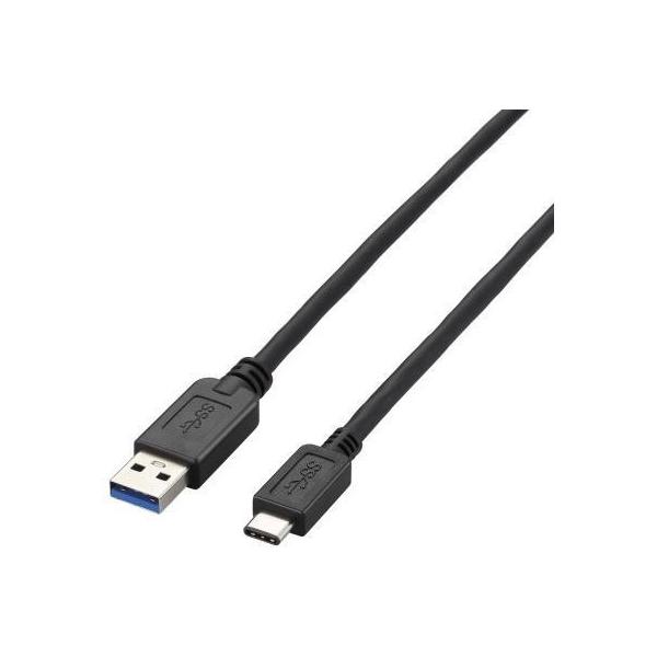 USBP[u ELECOM GR USB3-AC10BK USB3.1P[u A-C^Cv m[} 1m ubN
