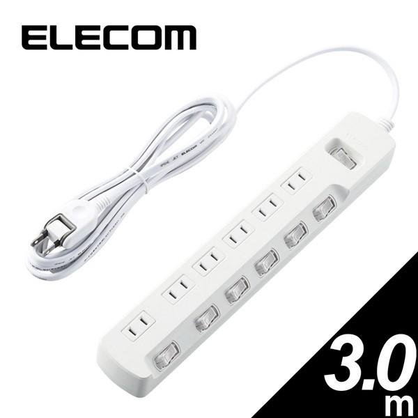 }`^bv ELECOM GR T-E7A-2630WH ȃGl^bv ꊇ&amp;ʃXCb` ȂȂ߃XCb` 6 3m zCg