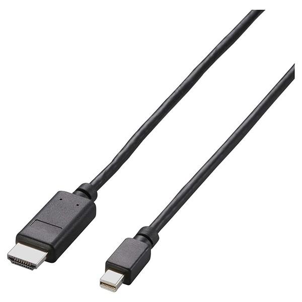 ELECOM AD-MDPHDMI10BK ubN Mini DisplayPort-HDMIϊP[u 1.0m [J[