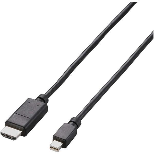 HDMIϊP[u ELECOM GR AD-MDPHDMI20BK Mini DisplayPort-HDMI 2.0m ubN [J[