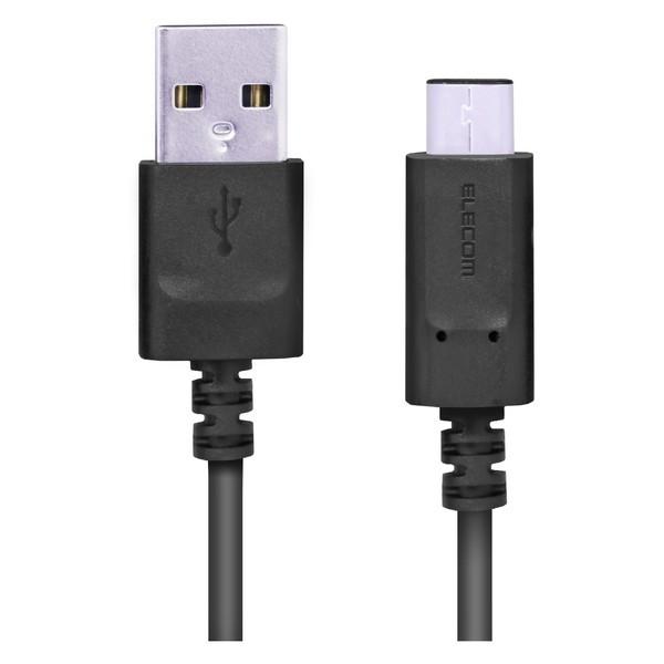 USB�P�[�u�� ELECOM �G���R�� MPA-AC01NBK �X�}�[�g�t�H���pUSB�P�[�u�� USB(A-C) �F�ؕi 0.15m �u���b�N
