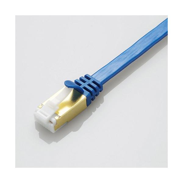 LAN�P�[�u�� ELECOM �G���R�� LD-TWSFT/BM05 �c���܂�h�~�t���b�gLAN�P�[�u�� Cat7�Ή� 0.5m �u���[���^���b�N