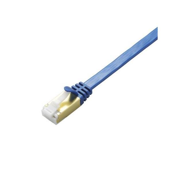 LAN�P�[�u�� ELECOM �G���R�� LD-TWSFT/BM50 �c���܂�h�~�t���b�gLAN�P�[�u�� Cat7���� ���[�J�[����