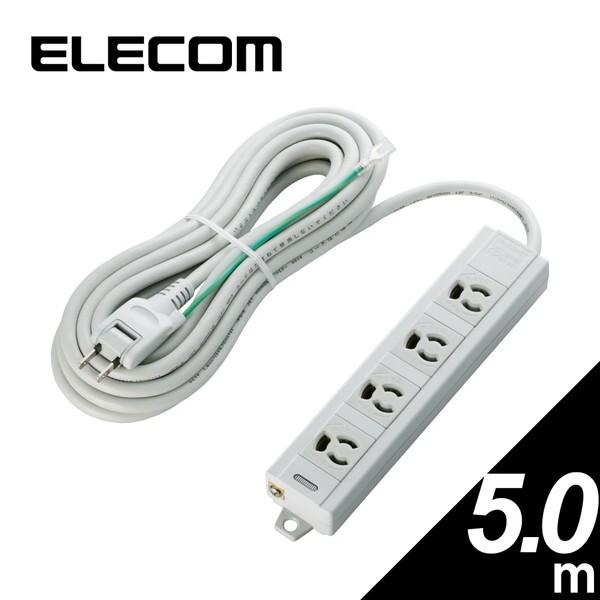 �}���`�^�b�v ELECOM �G���R�� T-T06-3450LG/RS EU RoHs�w�ߏ��� �}�O�l�b�g�t3�s���Ή������~�߃^�b�v 4�� 5.0m ���[�J�[����