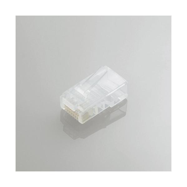 RJ45�R�l�N�^ ELECOM �G���R�� LD-RJ45T10/T Cat5e�Ή��c���܂�h�~LAN�R�l�N�^ 10��