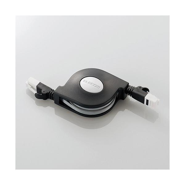 LAN�P�[�u�� ELECOM �G���R�� LD-MCTGT/BK2 �c���܂�h�~�����LAN�P�[�u�� Cat6���� 2.5m �u���b�N ���[�J�[����