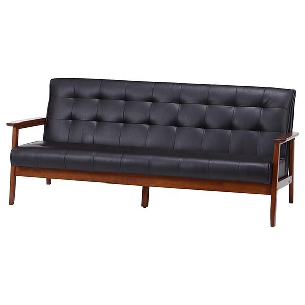 不二貿易 34207 バイキャストPUソファー フレンズDBR 3P 846 メーカー  