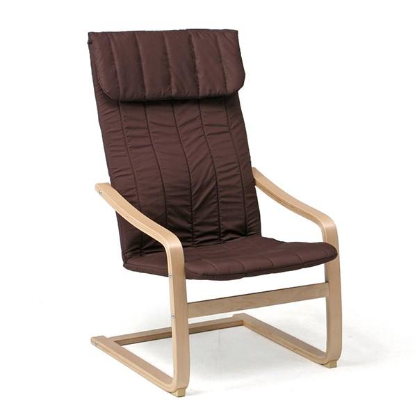 他サイト： 不二貿易 84056 ブラウン リラックスチェアー スリム メーカー直送の商品画像