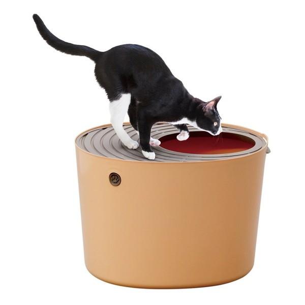 IRIS OHYAMA（アイリスオーヤマ） PUNT-530 オレンジ 上から猫トイレ