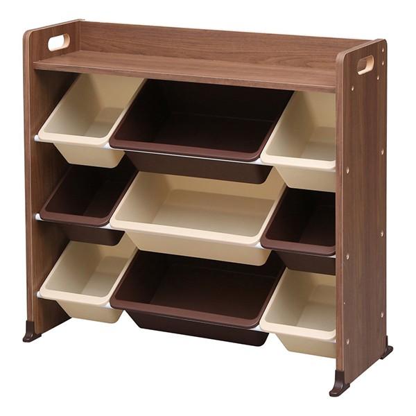 他サイト： 天板付キッズトイハウスラック アイリスオーヤマ ブラウン TKTHR-39 メーカー直送の商品画像