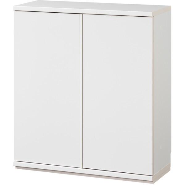 白井産業 PTS-8575D WH カウンター下ラックピタシエ 開き戸タイプ幅