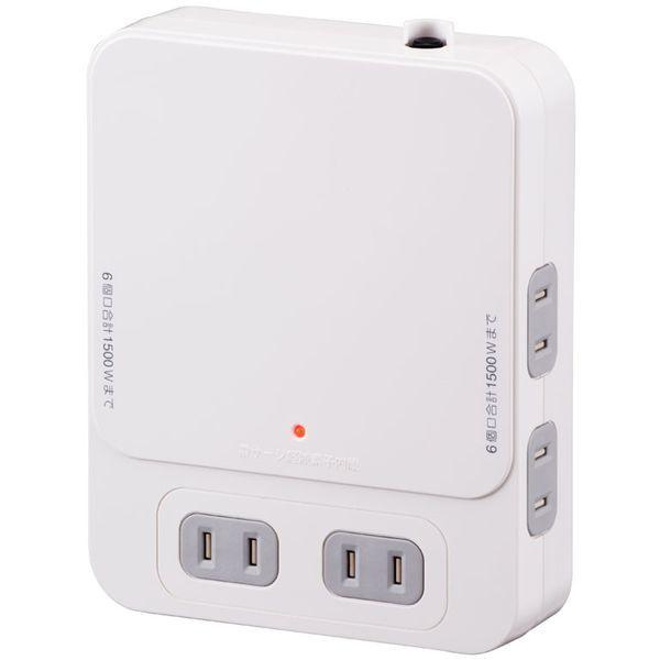 他サイト： オーム電機 HS-TK6TV1-W 拡張コンセント TVボードバック用 6個口の商品画像