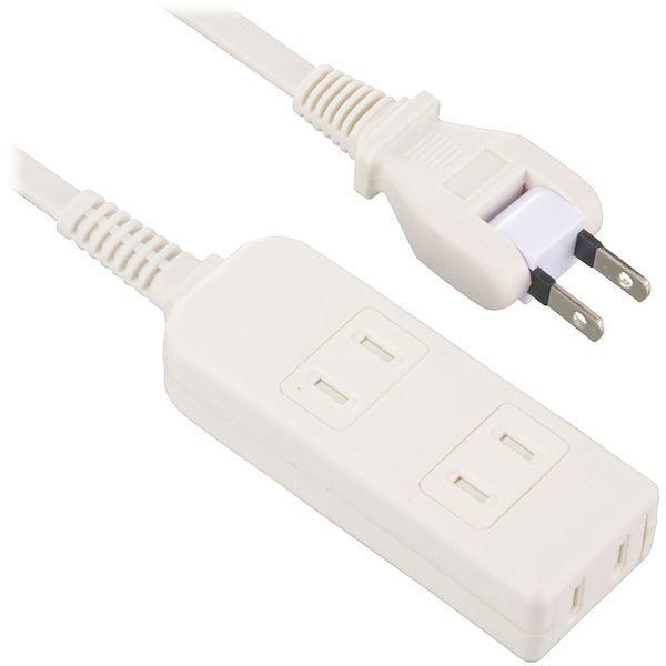 OHM オーム電機 安全タップ 3個口 5m ホワイト [コード 延長コード 電源タップ] HS-T35SFW-22 (品番:00-1624)
