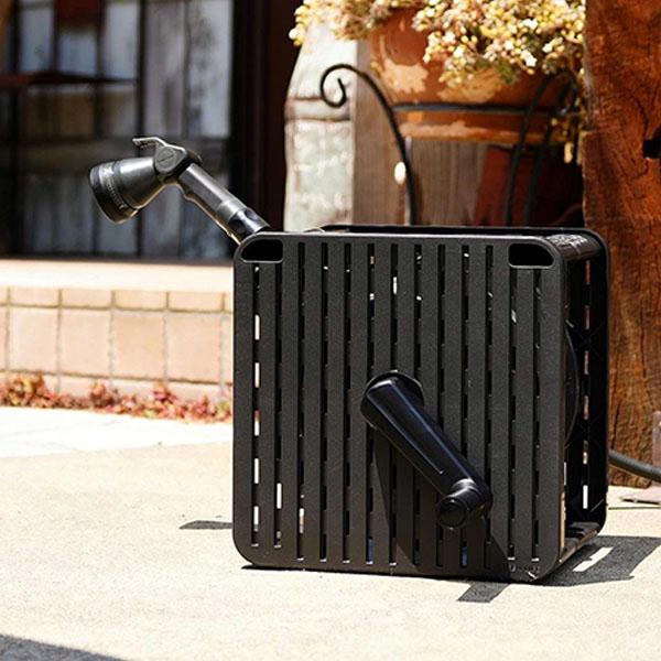 新品未使用】散水ホースリール 25m グリーンライフ アンティーク調