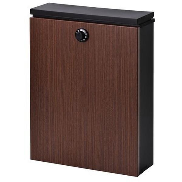 他サイト： GREEN LIFE FHDM-01D(MBK) 木目調縦型メール便ポスト(マットブラック) メーカー直送の商品画像