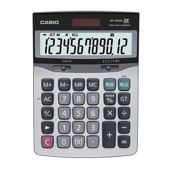 CASIO DF-120VB-N 税計算電卓 (12桁)
