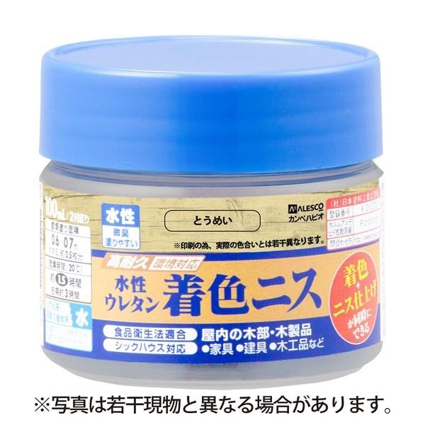 他サイト： カンペハピオ 水性ウレタン着色ニス とうめい 100MLの商品画像
