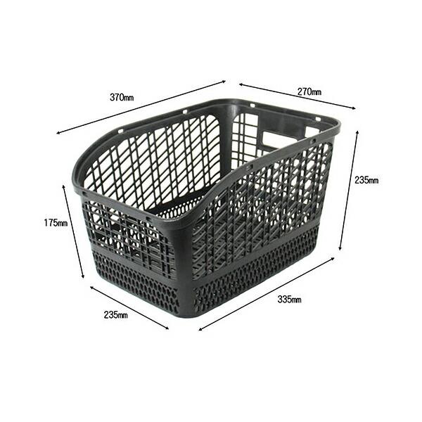 専用出品 サギサカ（SAGISAKA） 48961 樹脂製リヤバスケット ブラック : XPRICE