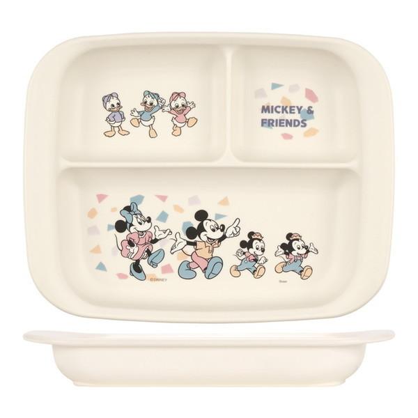 スケーター XP7AG ミッキー フレンズ レトロ ディズニー ベビー用食器 ランチプレート (抗菌加工)
