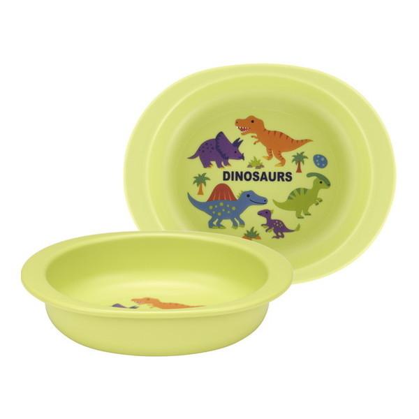 他サイト： スケーター XP25AG ディノサウルス ピクチャー ベビー用食器 小皿 (抗菌加工)の商品画像