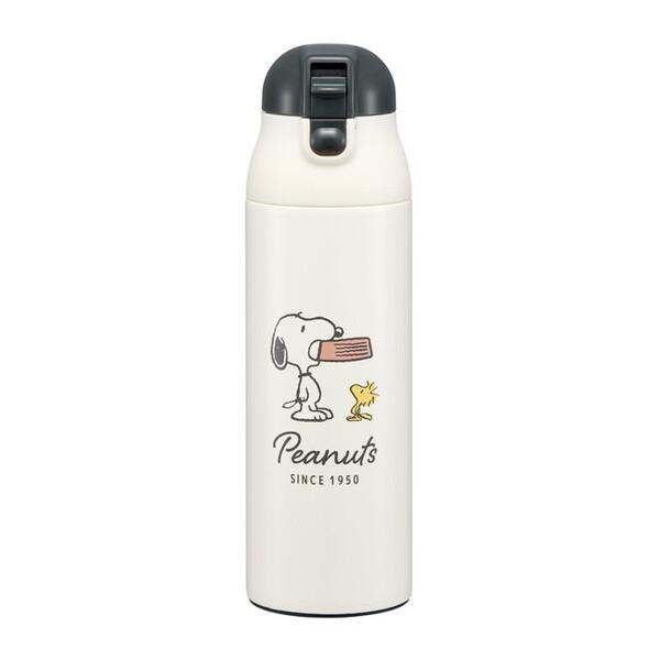 スケーター SDPC5 スヌーピー バッジ マグボトル (500ml 保温 保冷