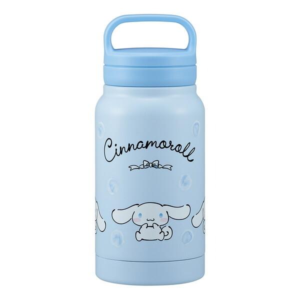 他サイト： スケーター STSC4 シナモロール 水彩コスメ 保温 保冷 ステンレス マグボトル 350ml スクリューハンドル付 サンリオの商品画像