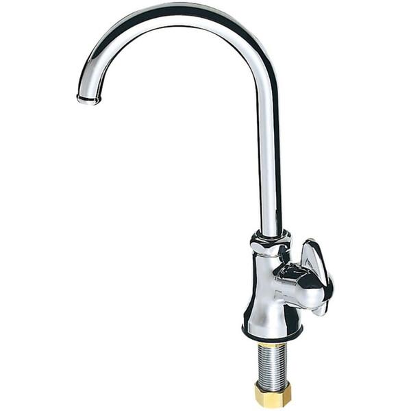 他サイト： 三栄水栓製作所 JA565-13 ミニセラ立形ツル首自在水栓の商品画像