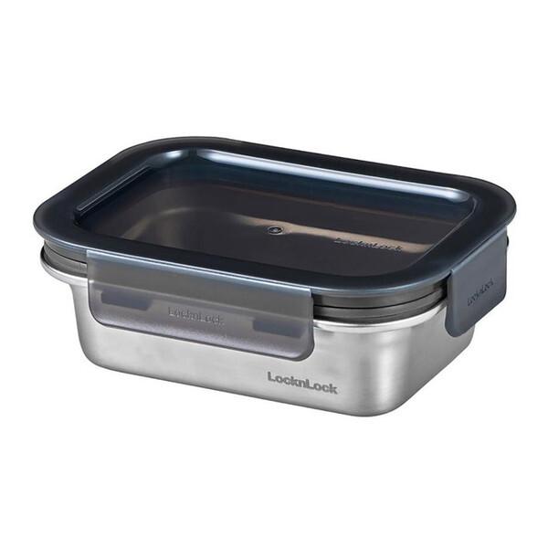 他サイト： ベストコ LST511 シルバー ロック&amp;ロック ステンハード ステンレス 保存容器 400ml (電子レンジ オーブン 食洗機 対応 長方形)の商品画像