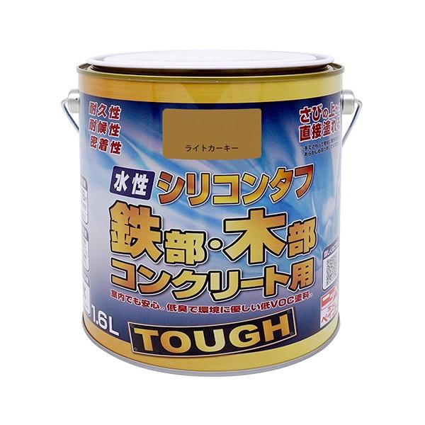ニッペホームオンライン ニッペ 水性シリコンタフ ライトカーキ 1.6L 