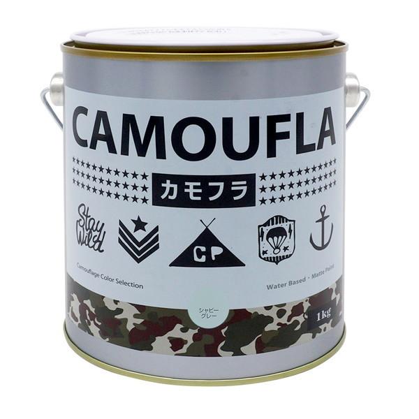 ニッペホームオンライン ニッペ カモフラ シャビーグレー 1kg 水性塗料