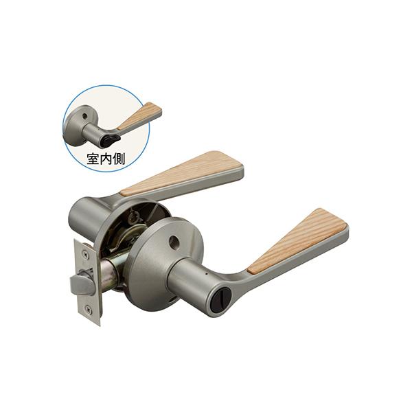 マツ六 7010065 リフォーム用レバーハンドル錠 間仕切錠(個室用